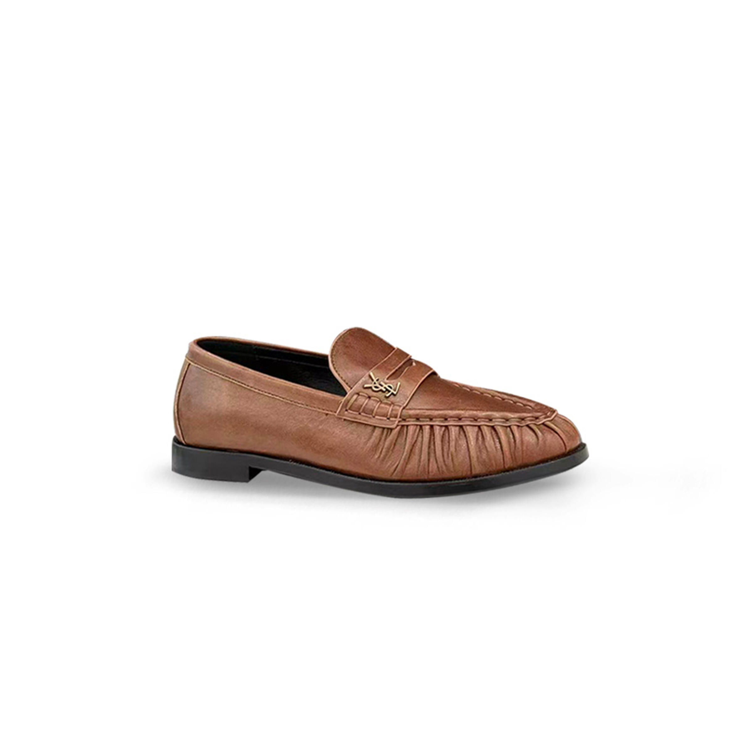 YSL LE LE LOAFER SUPPLE IN SHINY LEATHER 766876